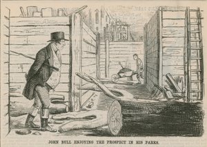 John Bull élvezi a kilátást a parkjaiban alkotó: English School