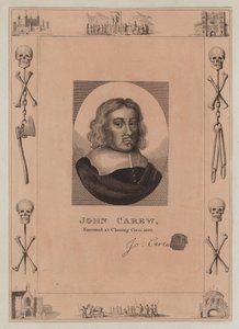 John Carew, kivégezték a Charing Crossban, 1660 alkotó: English School