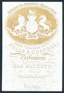 John Gosnell & Co, késő, Price & Gosnell, kereskedelmi kártya alkotó: English School