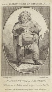 John Henderson Falstaff szerepében a Windsori víg feleségekben