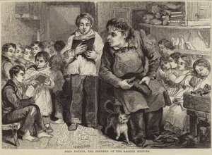 John Pounds, a rongyos iskolák alapítója alkotó: English School