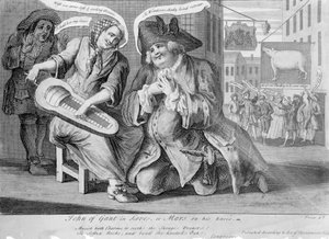 Szerelmes Gant János, avagy térden álló Mars, 1749 alkotó: English School