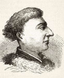 Lancaster János, Bedford 1. hercege William Hickman Smith Aubrey (1858-1916) „Anglia nemzeti és hazai története” című művéből, London, 1890 körül. alkotó: English School