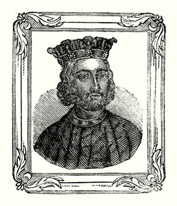 János 1167-ben született, 1199-ben koronázták meg és 1216-ban halt meg (metszet) alkotó: English School