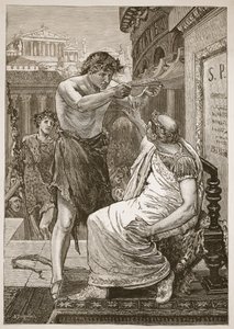 Julius Caesar visszautasítja az Anthony által felajánlott koronát alkotó: English School