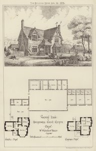 Keepers Lodge, Broadwell Grove Estate, Oxon (metszet) alkotó: English School