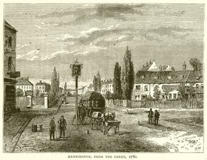 Kennington, a zöldből, 1780 alkotó: English School