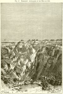 Kimberley: A bánya megjelenése 1880-ban alkotó: English School