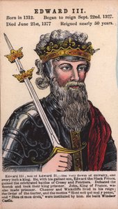 III. Edward király (színes metszet) alkotó: English School