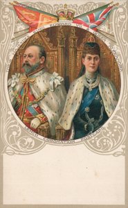 VII. Edward király és Alexandra királyné alkotó: English School