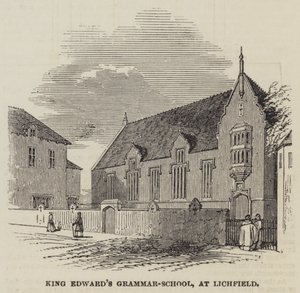 Edward King Grammar-School, Lichfield (metszet) alkotó: English School