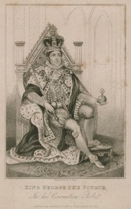 IV. György király koronázási ruhájában alkotó: English School