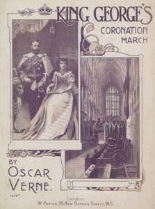 Georges király koronázási menete, Oscar Verne alkotó: English School