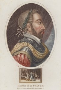Henrik francia király (színes metszet) alkotó: English School
