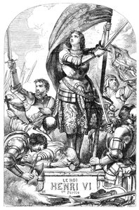 VI. Henrik király (VI. Henrik, 1. rész) – Illusztráció a „” Completes de William Shakespeare”-ben” 1866 – A kiadás illusztrációi és általános formája Cassell illusztrált Shakespeare-jéből származik, amely Londonban jelent meg. alkotó: English School