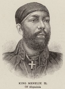II. Menelik király (metszet) alkotó: English School