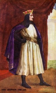 István király (színes litográfia) alkotó: English School