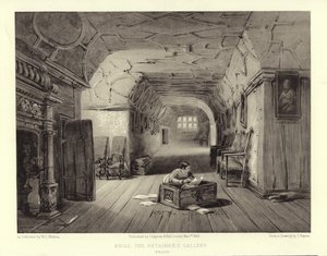 Knole, The Retainers Gallery (litotint) alkotó: English School
