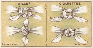 Csomók, 6. sz. a Willss Cigarettes First Aid sorozatából, 1913 alkotó: English School