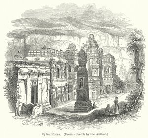 Kylas, Ellora (metszet) alkotó: English School