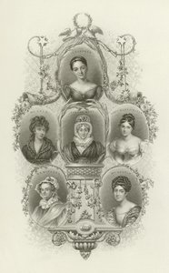 L E Landon, Mrs Opie, Hannah More, Lady Blessington, M R Mitford, Mrs Norton alkotó: English School