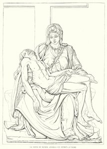 La Pieta Di Michelangelo, Római Szent Péter-templom (metszet) alkotó: English School