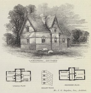 Munkásházak (metszet) alkotó: English School