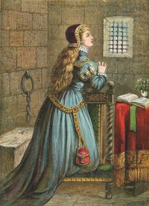 Lady Jane Gray imádkozik alkotó: English School