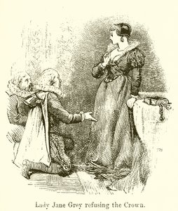 Lady Jane Gray megtagadja a koronát alkotó: English School