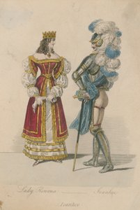 Lady Rowena és Ivanhoe alkotó: English School