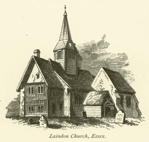 Laindon templom, Essex (metszet) alkotó: English School