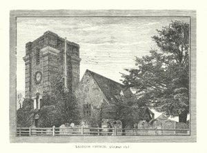 Laleham templom (metszet) alkotó: English School