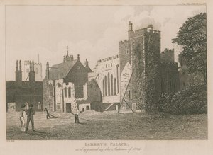 A Lambeth-palota, ahogyan 1829 őszén megjelent alkotó: English School
