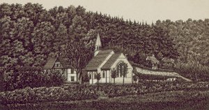 Langrish templom (litográfia) alkotó: English School
