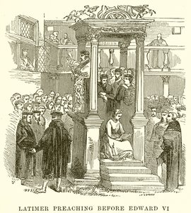 Latimer prédikáció VI. Edward előtt alkotó: English School