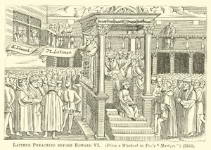 Latimer prédikáció VI. Edward előtt alkotó: English School