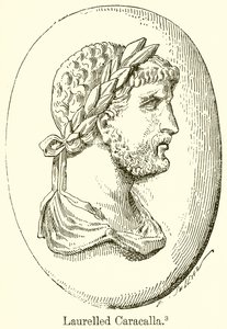 Babérral borított Caracalla alkotó: English School
