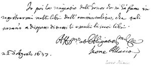 Leone Allacio alkotó: English School