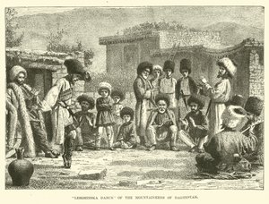 Lesghinska-Tanz der Bergbewohner von Dagestan