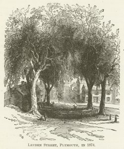 Leyden Street, Plymouth, 1874-ben alkotó: English School