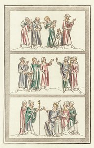 Thomas Becket élete (színes metszet) alkotó: English School
