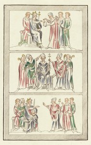 Thomas Becket élete (színes metszet) alkotó: English School