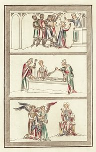 Thomas Becket élete (színes metszet) alkotó: English School