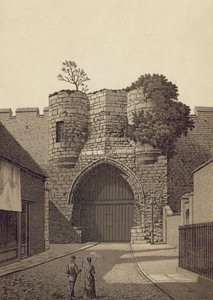 Lincoln, Castle Gateway (litográfia) alkotó: English School