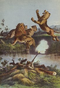 Oroszlánvadászat éjjel alkotó: English School