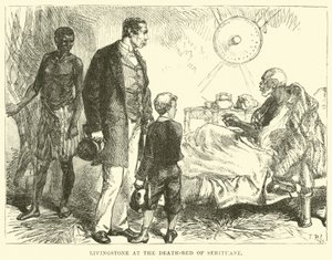 Livingstone am Sterbebett von Sebituane von English School