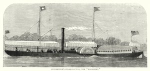Livingstone Steam-Launch, a "Ma-Robert" (színes metszet) alkotó: English School