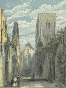 Llandaff katedrális, a hajó nyugatra néz alkotó: English School