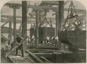 Londoni, Chathami és Doveri vasúti hídművek a Blackfriars-ben alkotó: English School