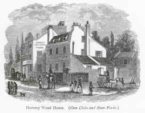 Londoni klubok: Hornsey Wood House (metszet) alkotó: English School